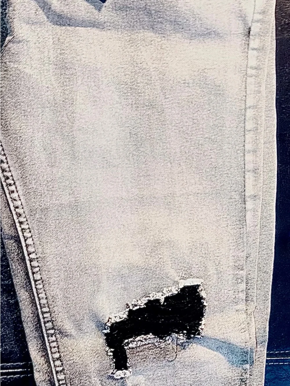 Men's Skinny Jeans in Washed Gray